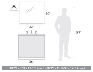 Orwell Articulating Wall Sconce in Pewter with Matte Navy