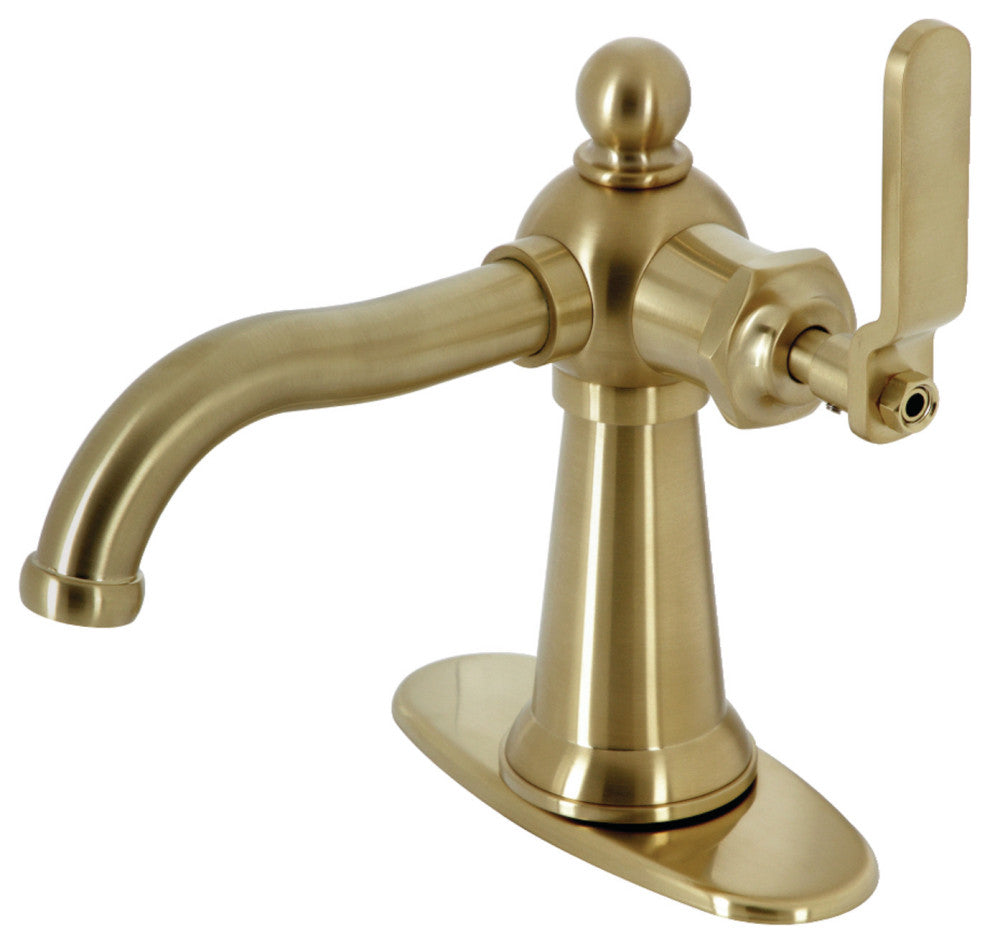 KSD3547KL Single-Handle Bathroom Faucet With Push Pop-Up, Brushed Brass