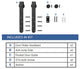 Additional Rollers for Mini Sliding Furniture Barn Doors, Stainless Steel, Strap