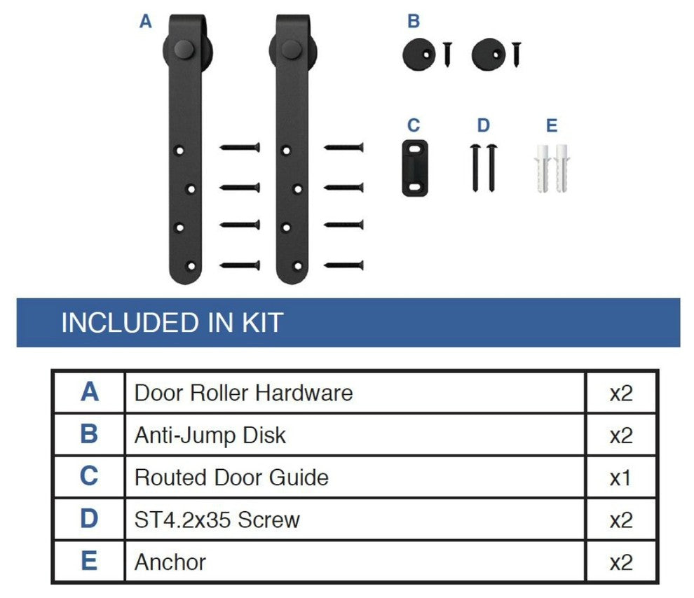 Additional Rollers for Mini Sliding Furniture Barn Doors, Stainless Steel, Strap