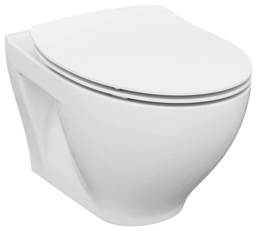 In-Wall Toilet Set, White Square Actuators, 2"x6" Carrier & Tank