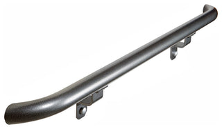 8' Aluminum ADA Compliant Handrail Kit With Wall Returns, Silver Vein