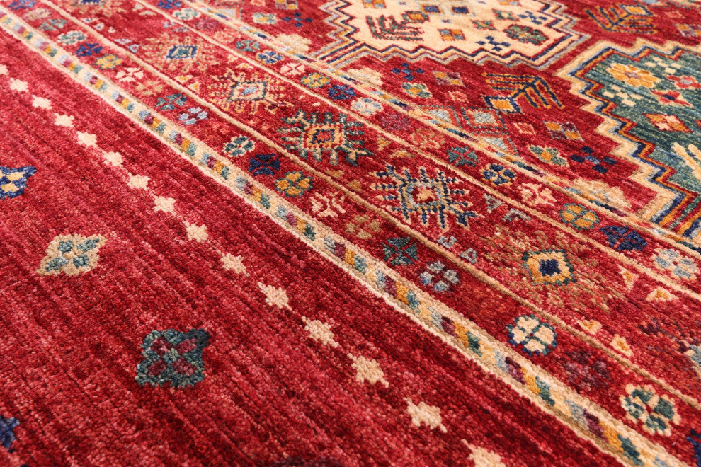 Khorjin Super Kazak Handmade Wool Rug 8' 2" X 9' 6" Q5348