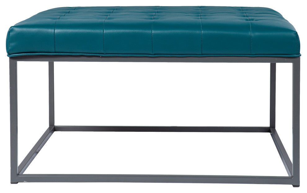 Syston Upholstered Cocktail Ottoman - Blue