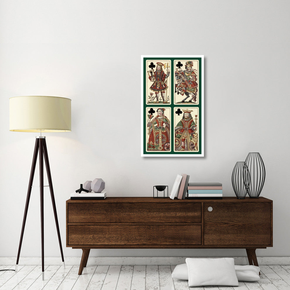 "Clubs (Bauern Hochzeit Deck)" Print by Andreas Benedictus GÃŒÂ¦bl, 26"x42"