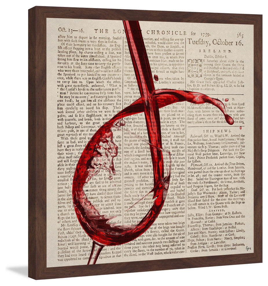 "Merlot" Framed Painting Print, 12"x12"