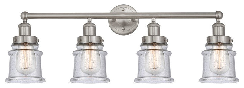Innovations 616-4W-SN-G184S 4 Light Bath Vanity Light, Brushed Satin Nickel