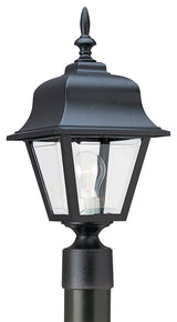 Generation Lighting Lighting 1-Light Outdoor Post Lantern, Black