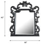 ACME House Delphine Mirror, Charcoal Finish