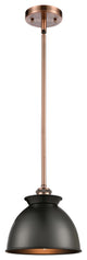 Innovations 516-1S-AC-M14-BK Adirondack 1 Light Mini Pendant, Antique Copper