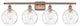 Innovations 516-4W-AC-G1215-8-LED 4 Light Bath Vanity Light, Antique Copper
