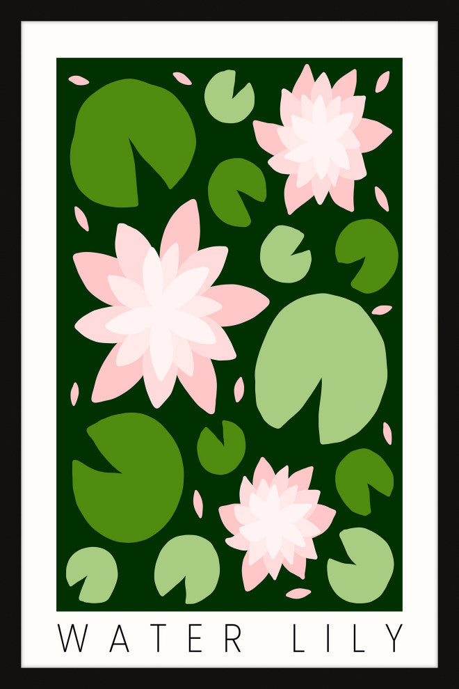 "Water Lily" Framed Painting Print, 20x30