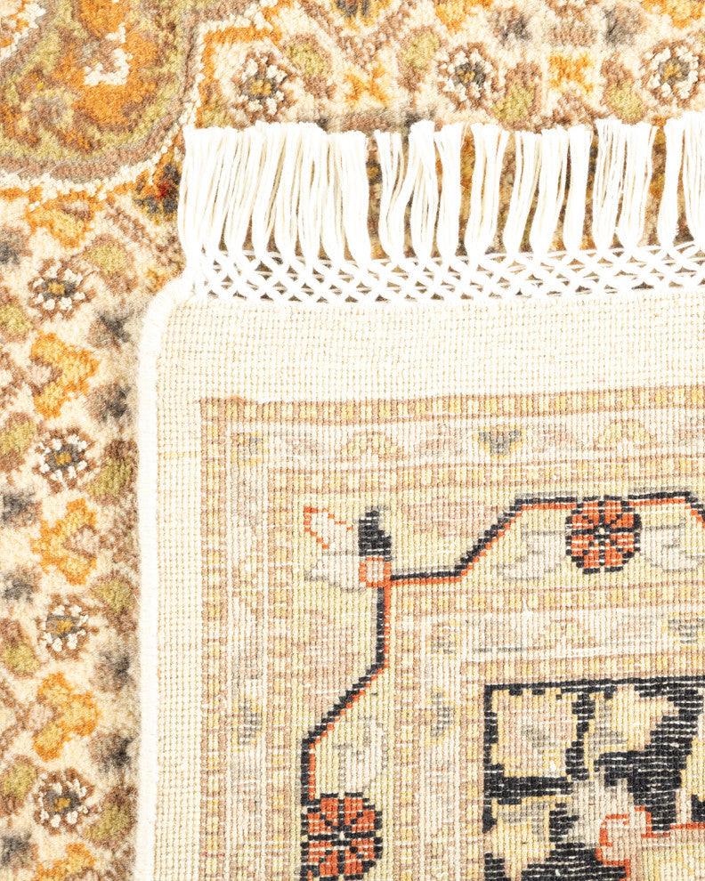 Mogul, One-of-a-Kind Hand-Knotted Area Rug Ivory, 6'8"x9'10"