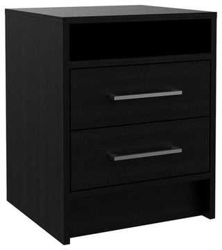 Home Square 2-Piece Set with 3 Door Wood Armoire and Nightstand