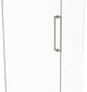 Contemporary 18" Back to Back Shower Door Pull, Polished Nickel