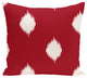 Hol-I-Kat, Decorative Holiday Ikat Print Pillow, Red, 26"x26"