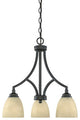 Tackwood 3-Light Chandelier, Burnished Bronze