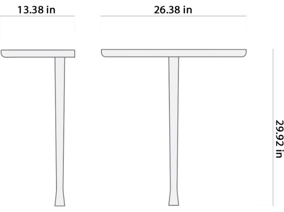 Nomon Console Table with Marble Top