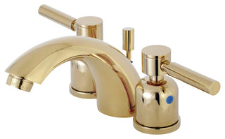 Mini-Widespread Bathroom Faucet With Pop-Up, Polished Brass