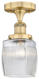Innovations Colton 1 6" Semi-Flush Mount Brushed Brass