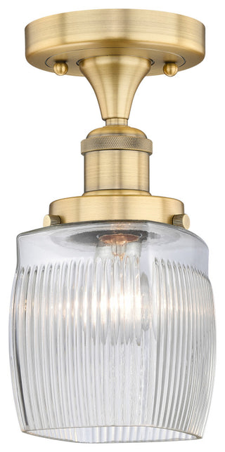 Innovations Colton 1 6" Semi-Flush Mount Brushed Brass