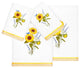 Linum Home Textiles 100% Turkish Cotton GIRASOL 4PC Embellished Towel Set