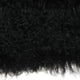 Genuine Mongolian Sheepskin Throw Pillow with Insert (16+ Colors), Black