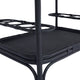 Carlo Rattan Bar Cart - Black