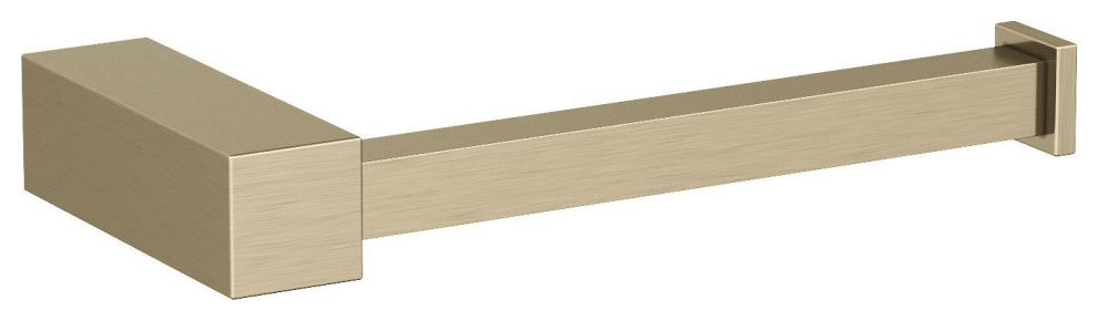 Amerock Monument Contemporary Single Post Toilet Paper Holder, Golden Champagne