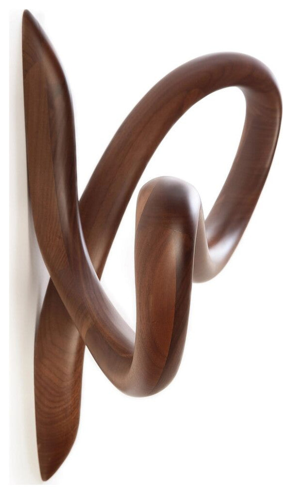 Nomon Vertigo Coat Hanger, Natural Solid Walnut, Small