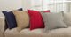 Celena Collection Whip Stitched Flange Design Throw Pillow, Grey, 20", Down Filled