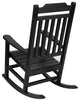 Set of 2 Winston All-Weather Faux Wood Rocking Chair, Black