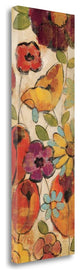 "Floral Sketches On Linen II" By Silvia Vassileva, Giclee on Gallery Wrap Canvas