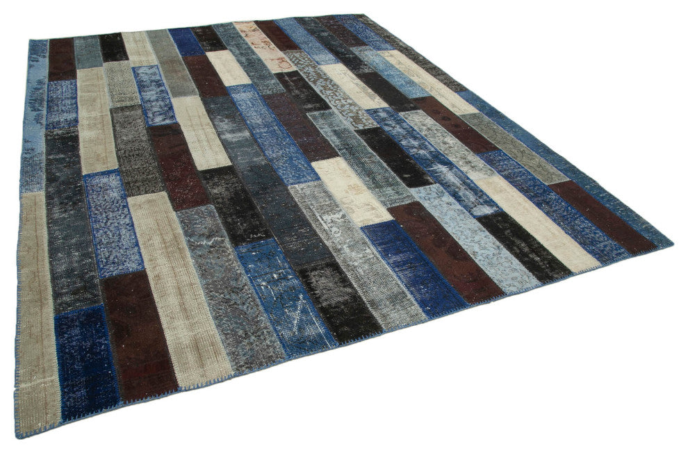 Rug N Carpet - Hand-Knotted Anatolian 8' 2" x 10' 1" Rustic Patchwork Area Rug
