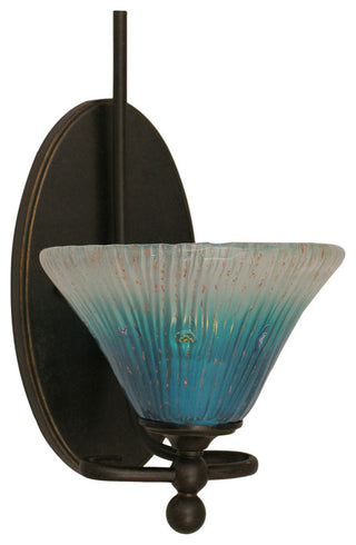 Capri 1-Light Wall Sconce, Teal Crystal