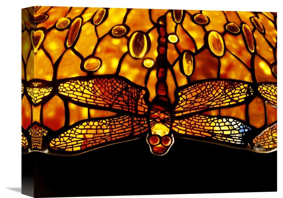 "Detail of An Important Dichroic Dragonfly" Artwork, 16" x 12"