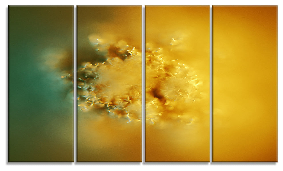 3D Prickly Digital Illustration, Abstract Canvas Art Print, 48"x28", 4 Panels