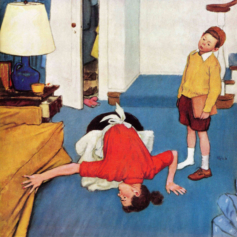"Missing Shoe" Painting Print on Canvas by Jack Welch