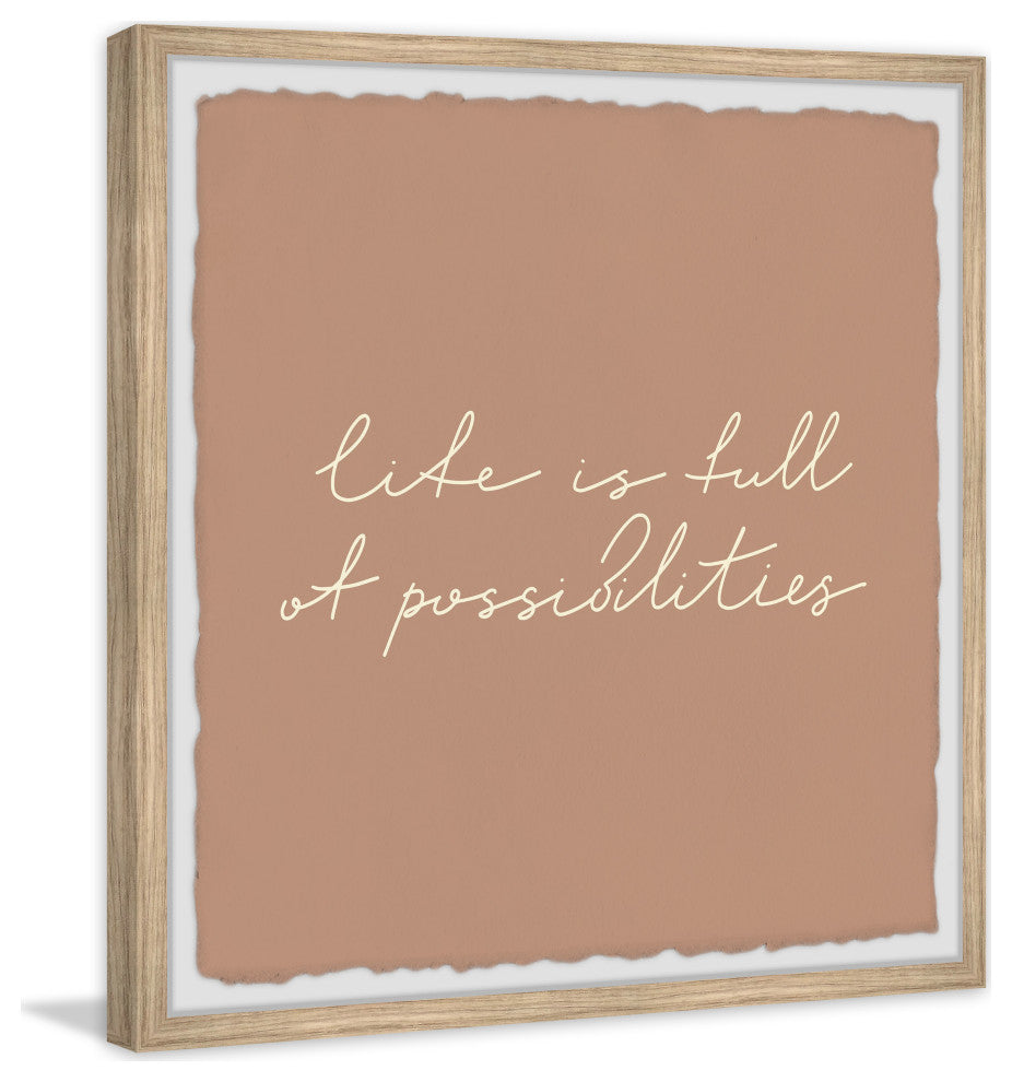 "Full of Possibilities" Framed Painting Print, 32x32