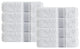 Enchante Home Unique Hand Towels, Set Of 8, Silver