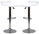 Modern White Gloria Bar Stool Set of 2