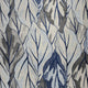 5'X8' Grey Navy Machine Woven Tropical Indoor Area Rug