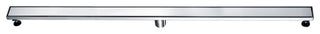 ALFI brand 59" Brushed Stainless Steel Linear Shower Drain With Solid Cover