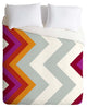 Deny Designs Karen Harris Modernity Solstice Warm Chevron Duvet Cover - Lightwei