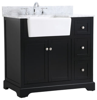 Home Living 22" Farmhouse Black-Light Bathroom Vanity
