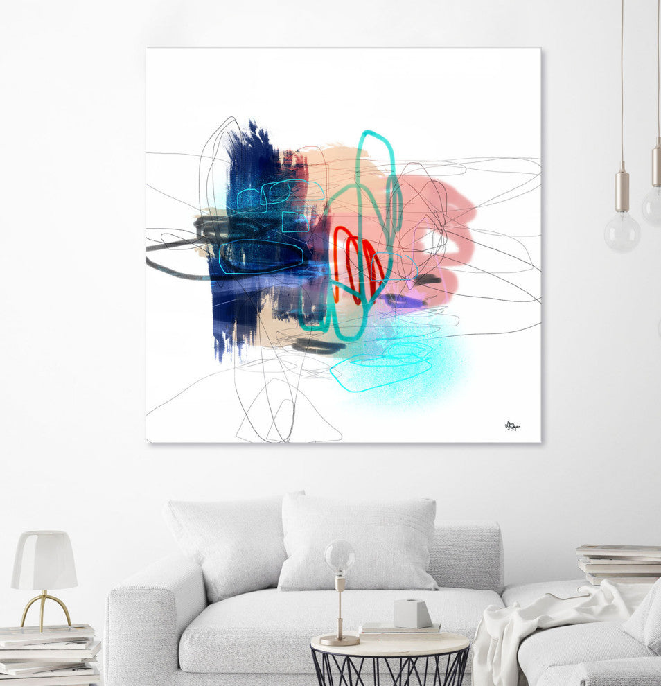 Loving Life III - 84 x 84 by Lisa Ridgers