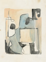 "Subdued Abstract II" Fine Art Giant Canvas Print, 54"x72"