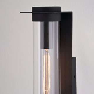 Brighton Park 18"H Outdoor Wall Light Textured Black