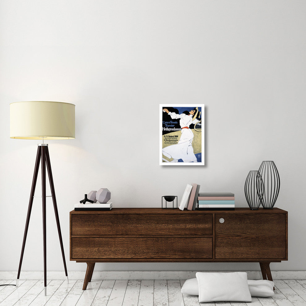 "Heiligendamm Lawn-Tennis Competition" Paper Print by Hans Rudi Erdt, 18"x24"