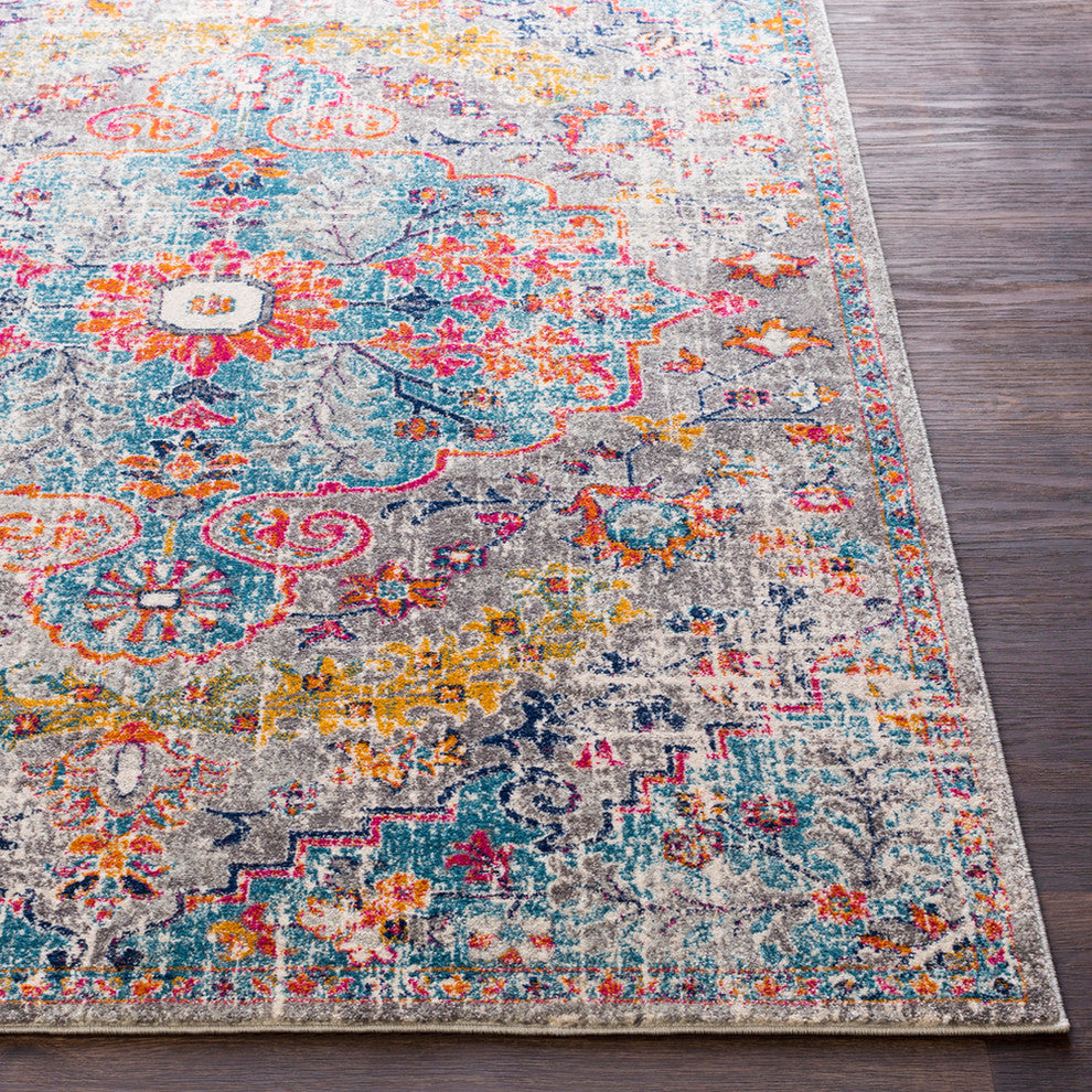 Harput Updated Traditional Beige, Saffron Area Rug, 2'x3'